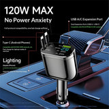 Retractable USB-C car charger adapter — view 5