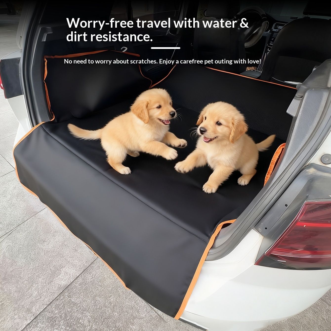 Waterproof SUV cargo liner for dogs black — view 4