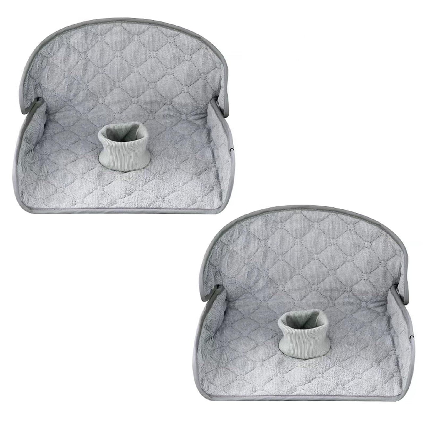 2-piece car seat protection cover grey — view 2