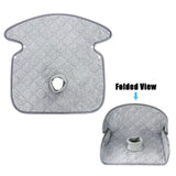 2-piece car seat protection cover grey — view 3