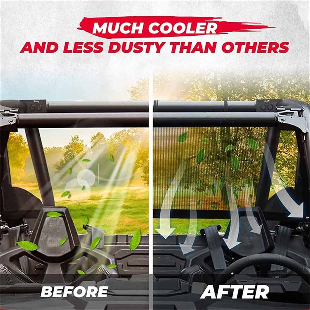 UTV rear window mesh net — view 5