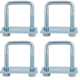 4-pack galvanised leaf spring clamp kit — view 2