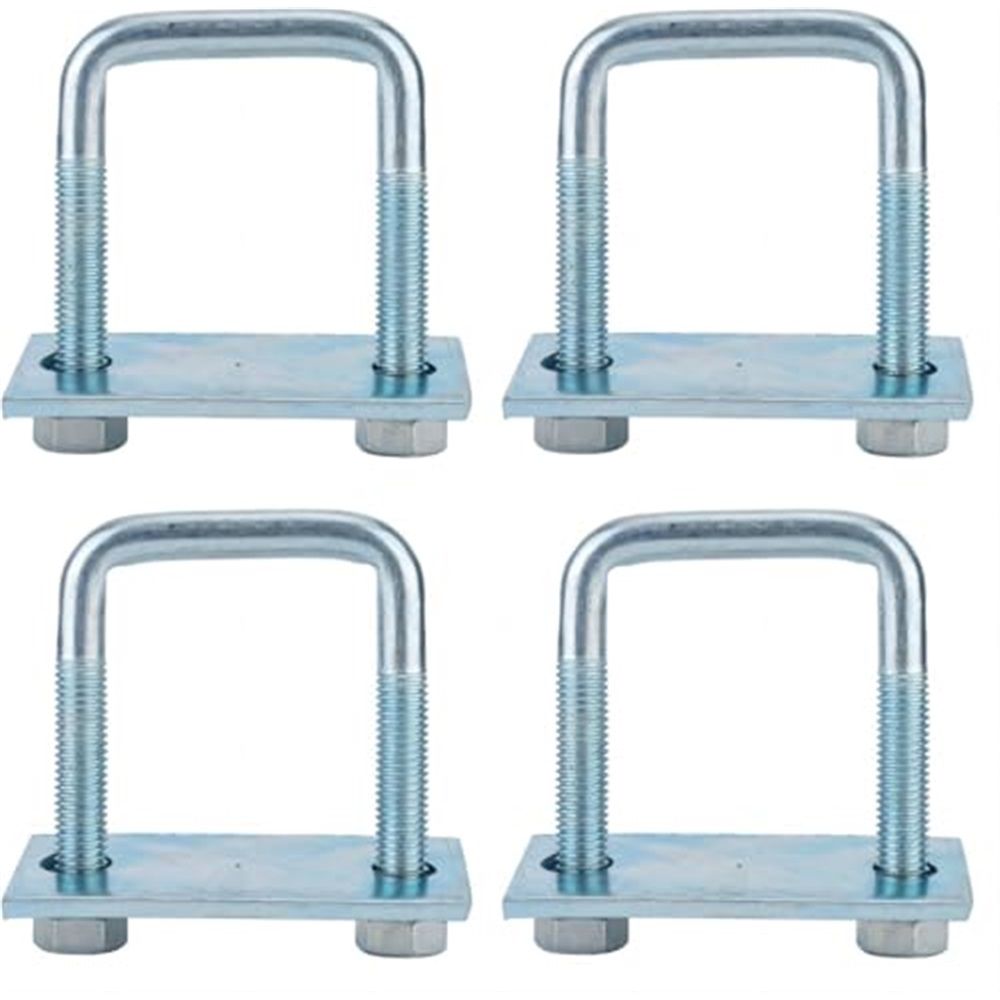 4-pack galvanised leaf spring clamp kit — view 2