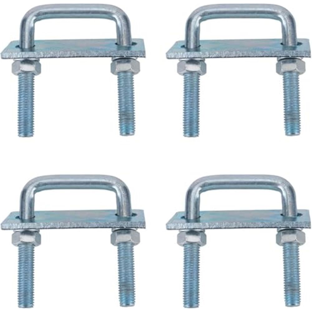 4-pack galvanised leaf spring clamp kit — view 5
