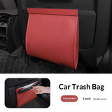 LED car rubbish bin hanging bag red — view 2