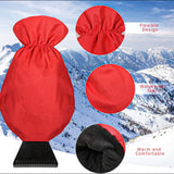 2-pack car ice scraper with glove red — view 3