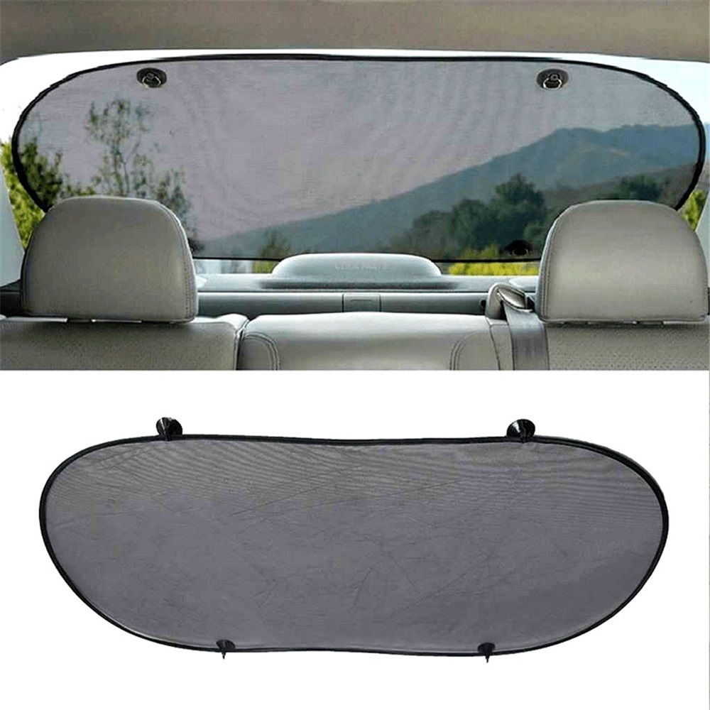 Car rear window sunshade with suction cup — view 2
