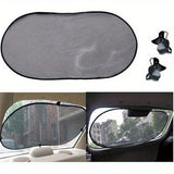 Car rear window sunshade with suction cup — view 4