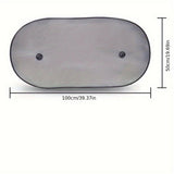 Car rear window sunshade with suction cup — view 5