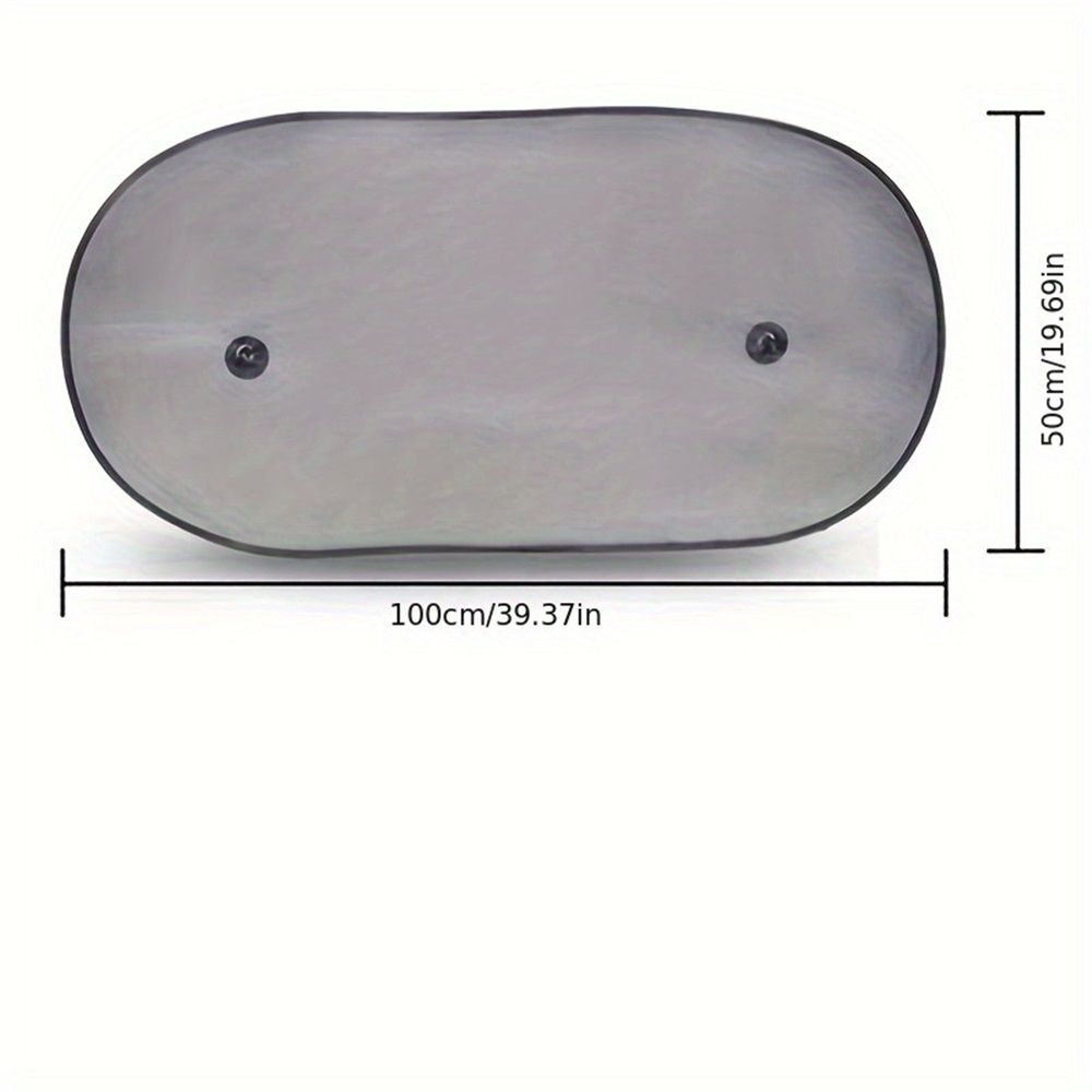 Car rear window sunshade with suction cup — view 5