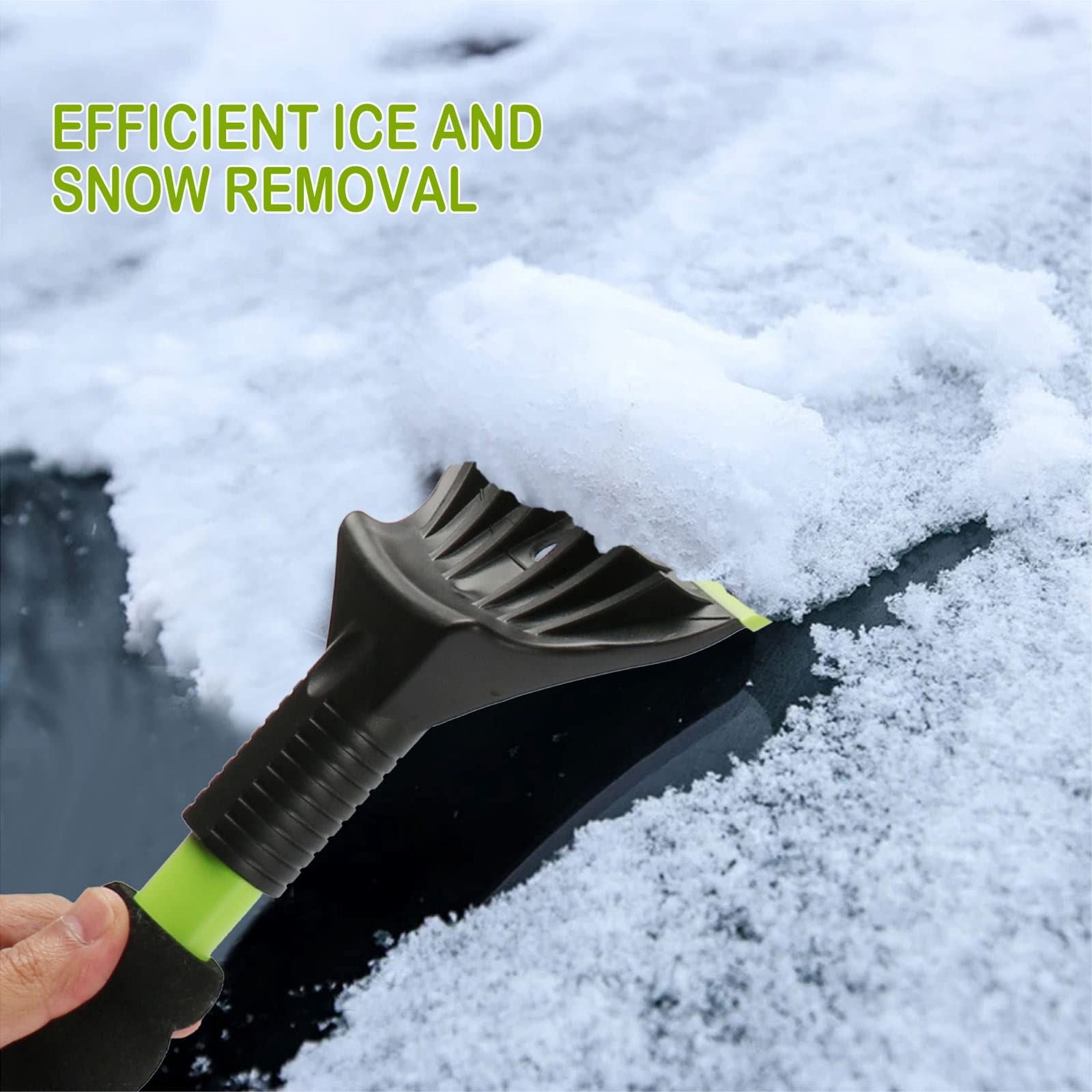 2-pack oversized car ice scrapers green — view 4