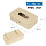 PU leather car sun visor tissue holder — view 2