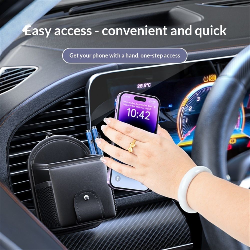 Car air vent double-layer storage bag — view 6