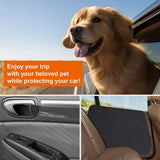 2-pack dog car door protector 600D black — view 6