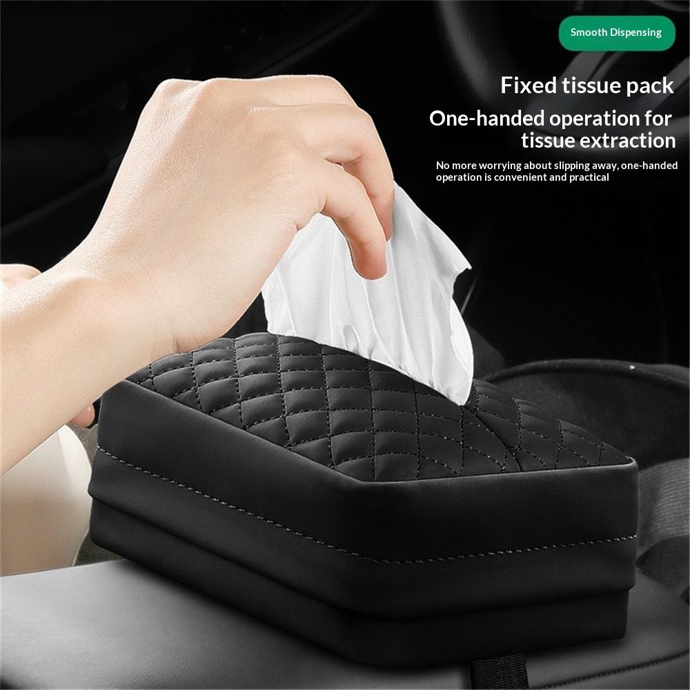 Car tissue box holder black — view 5
