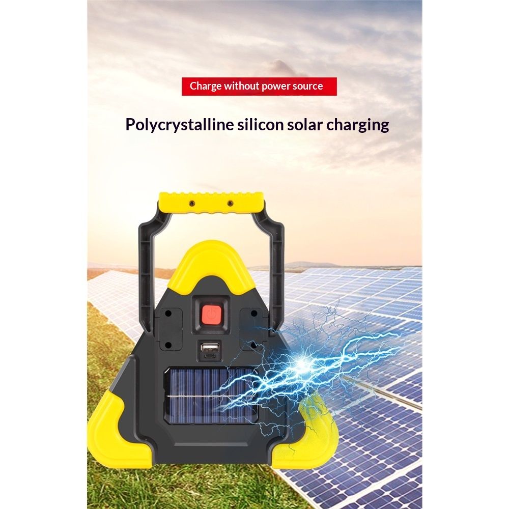 Red LED triangle warning safety light — view 5