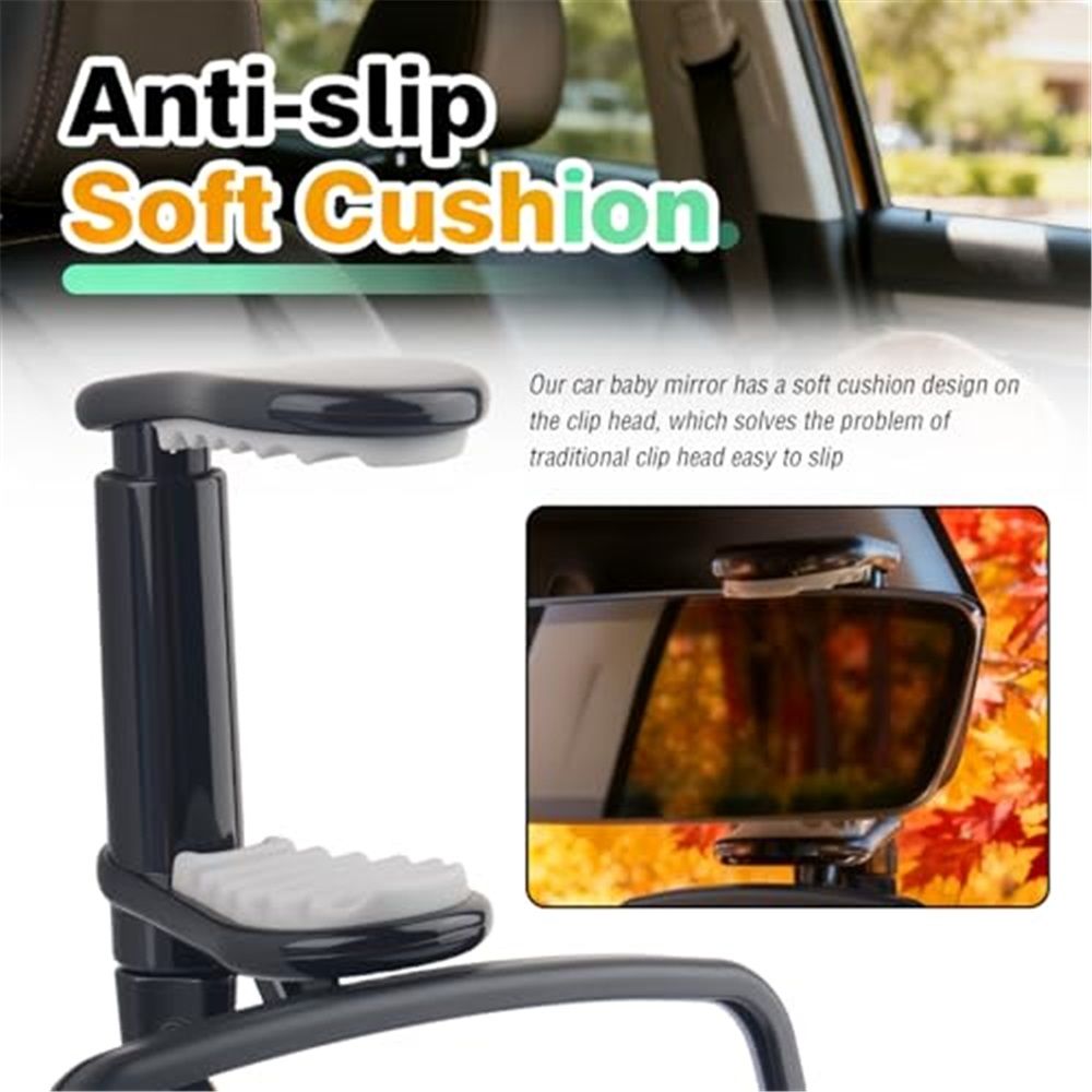 Forward-facing clip-on baby car mirror — view 3
