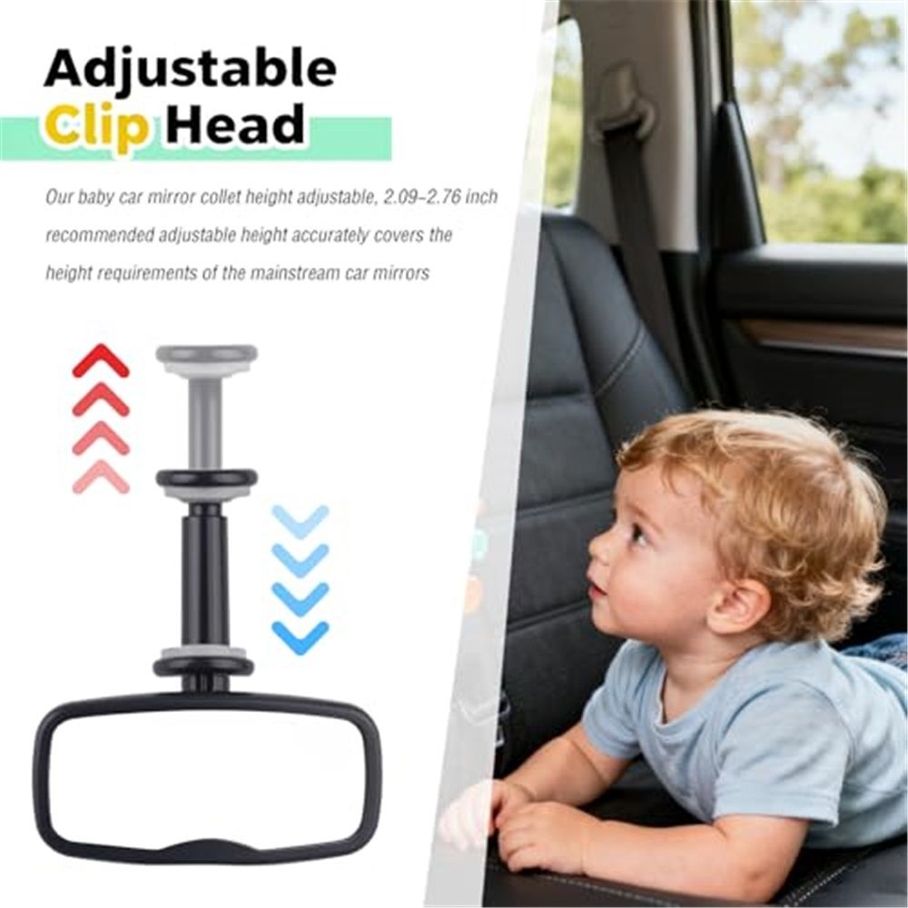 Forward-facing clip-on baby car mirror — view 4