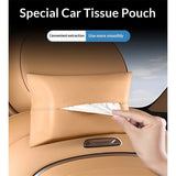 2-pack car sun visor tissue holder camel brown — view 3