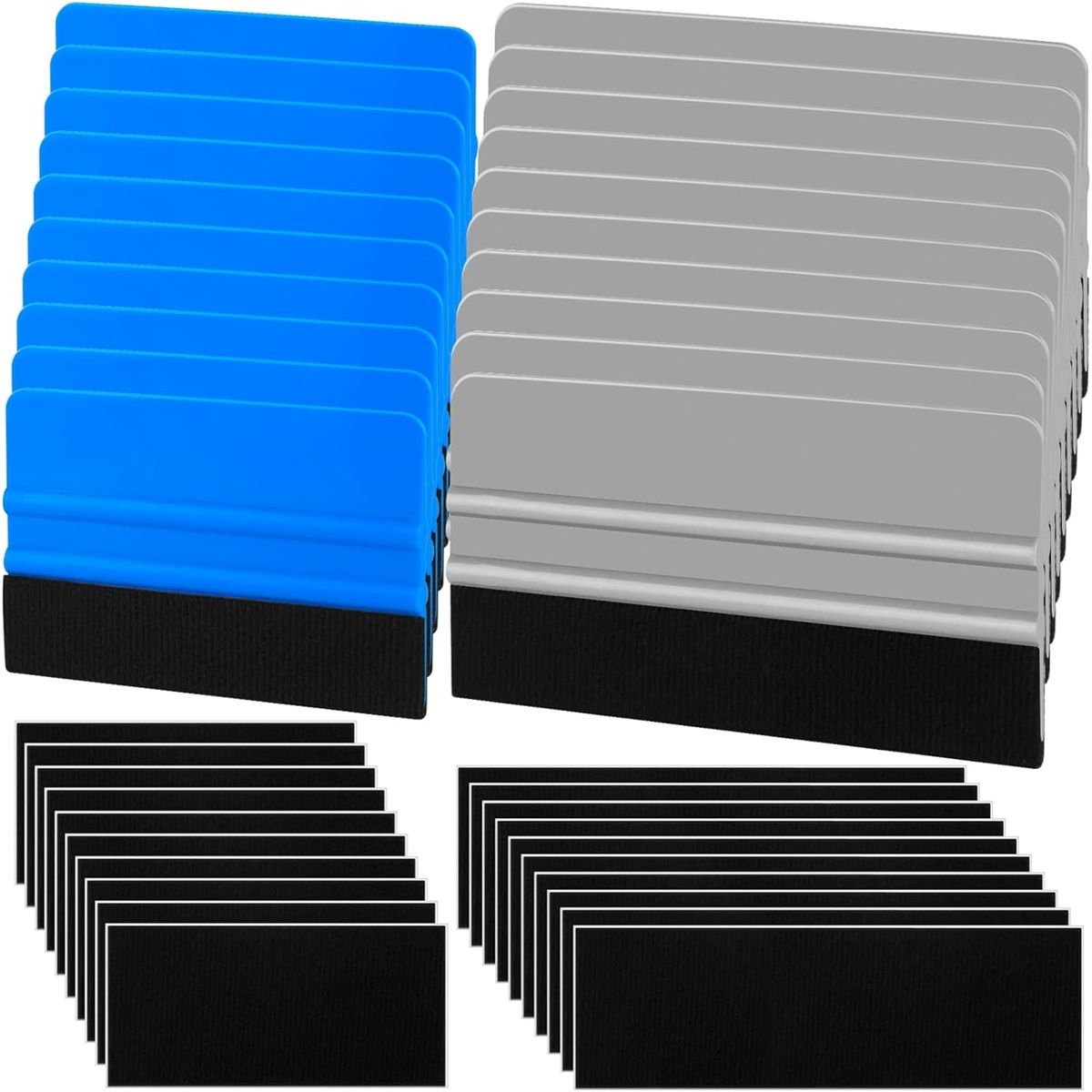 20-pack felt edge vinyl squeegee tool — view 2