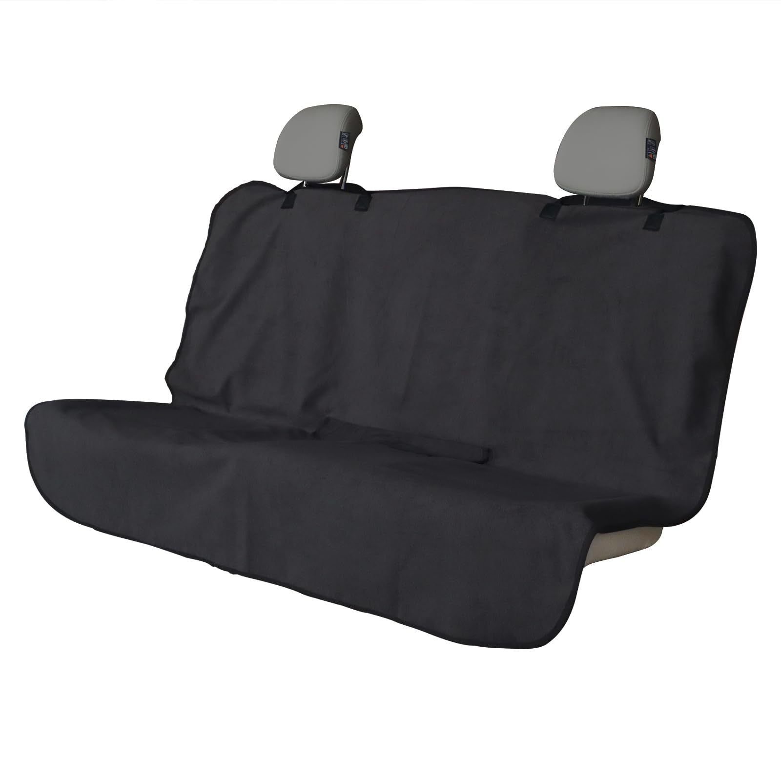 Waterproof rear bench seat cover black — view 2