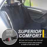 Waterproof rear bench seat cover black — view 6