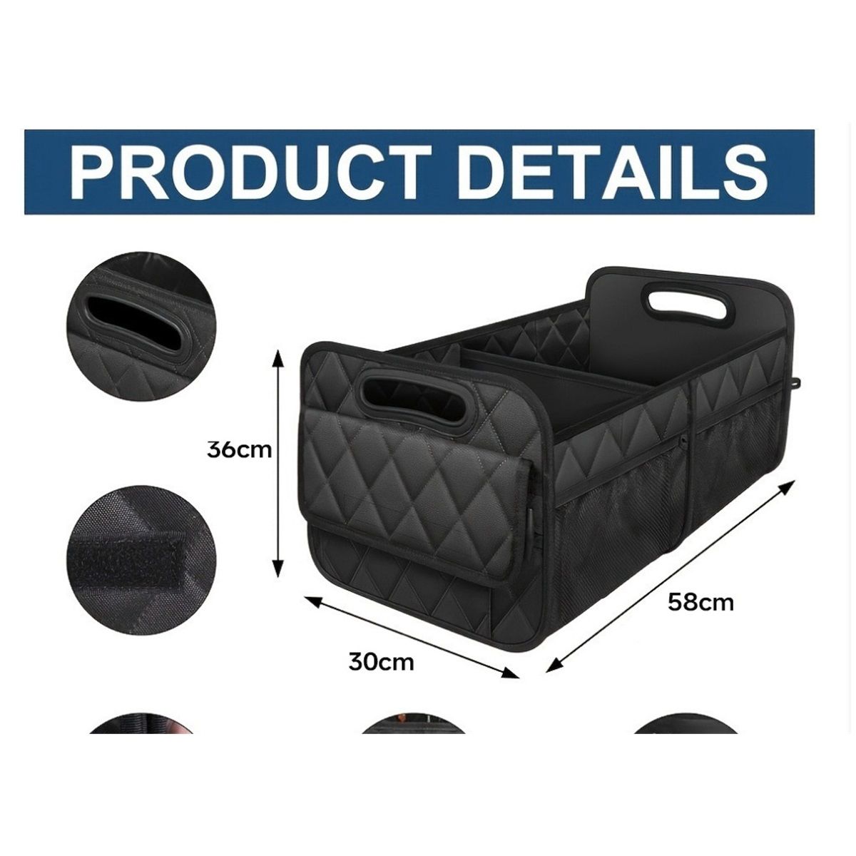Large waterproof car boot organiser for SUV — view 6