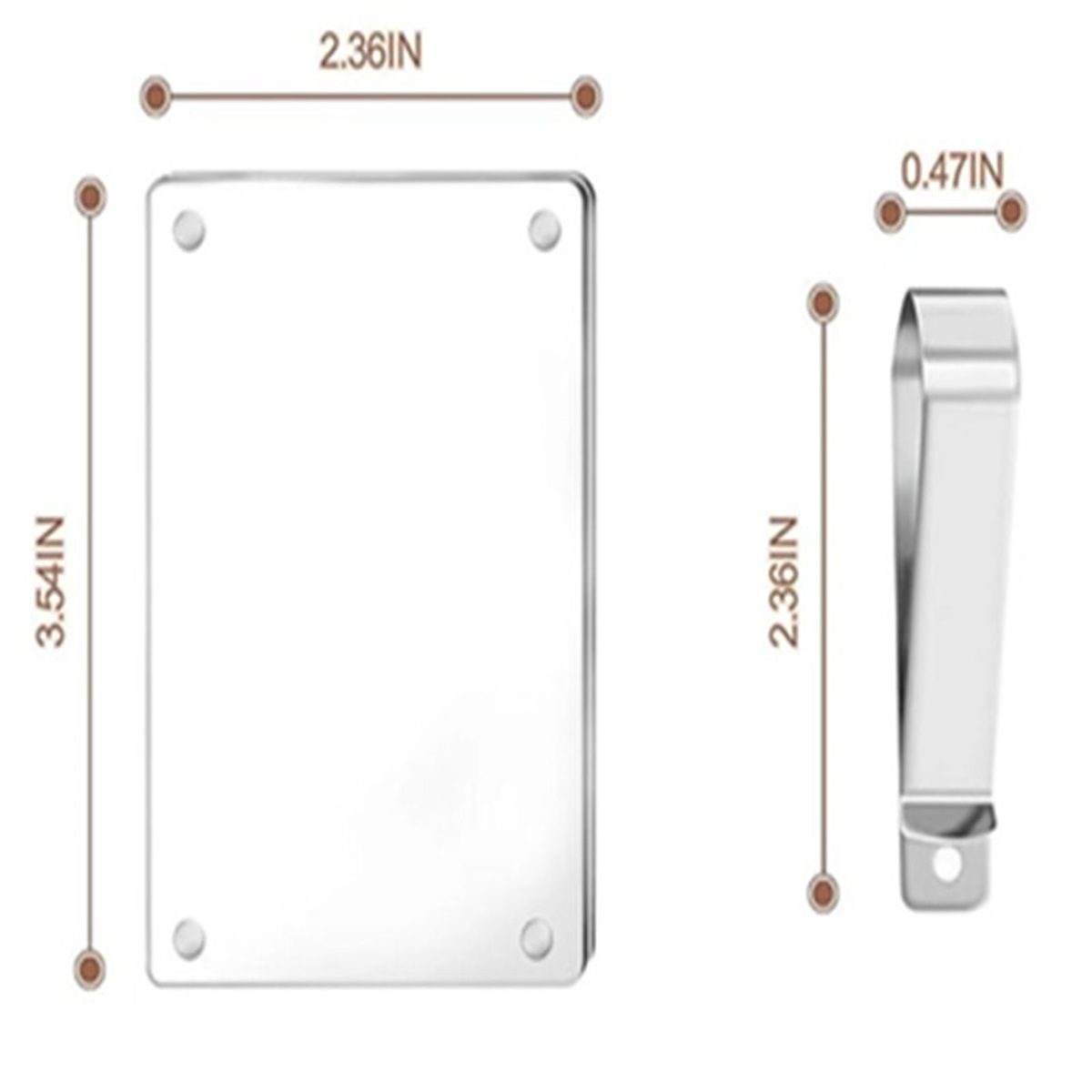 8-pack magnetic car visor photo clip — view 5