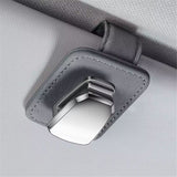 5-pack leather car sun visor sunglasses clip — view 3