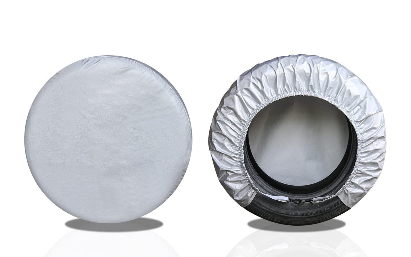 4-pack tyre covers 24-26 inch silver — view 3