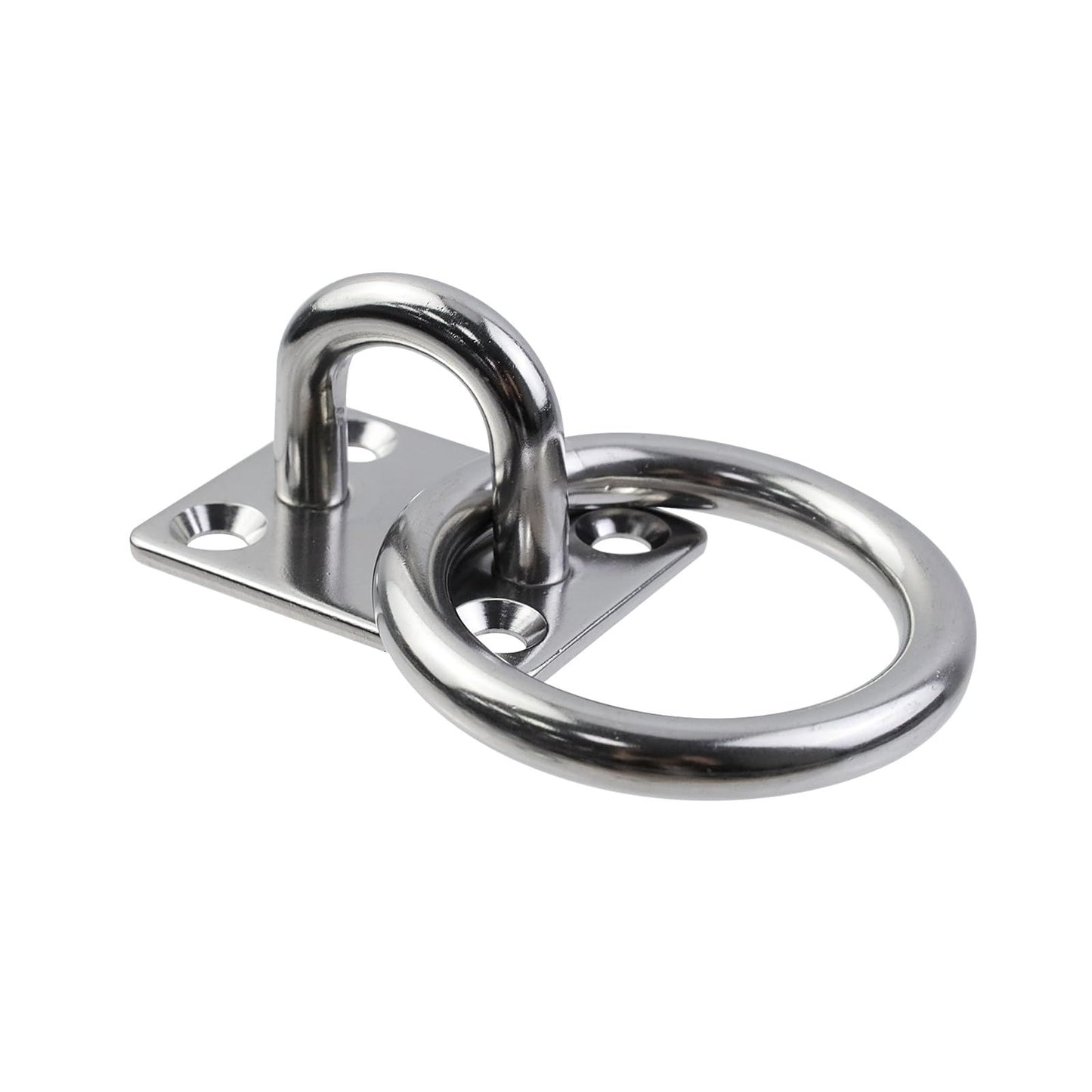 2-pack M5 stainless steel eye plate ring — view 4