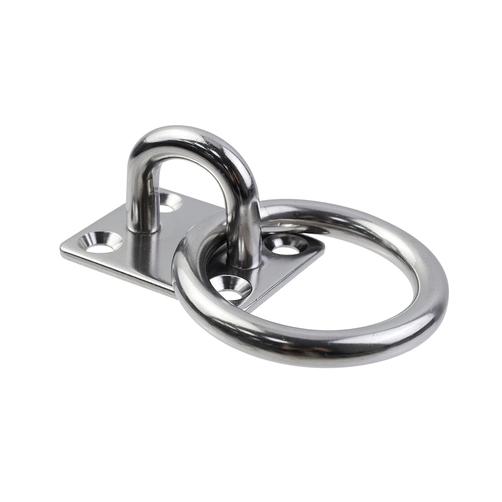 2-pack M5 stainless steel eye plate ring — view 4