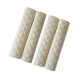 4-pack car seat belt shoulder pads beige — view 2