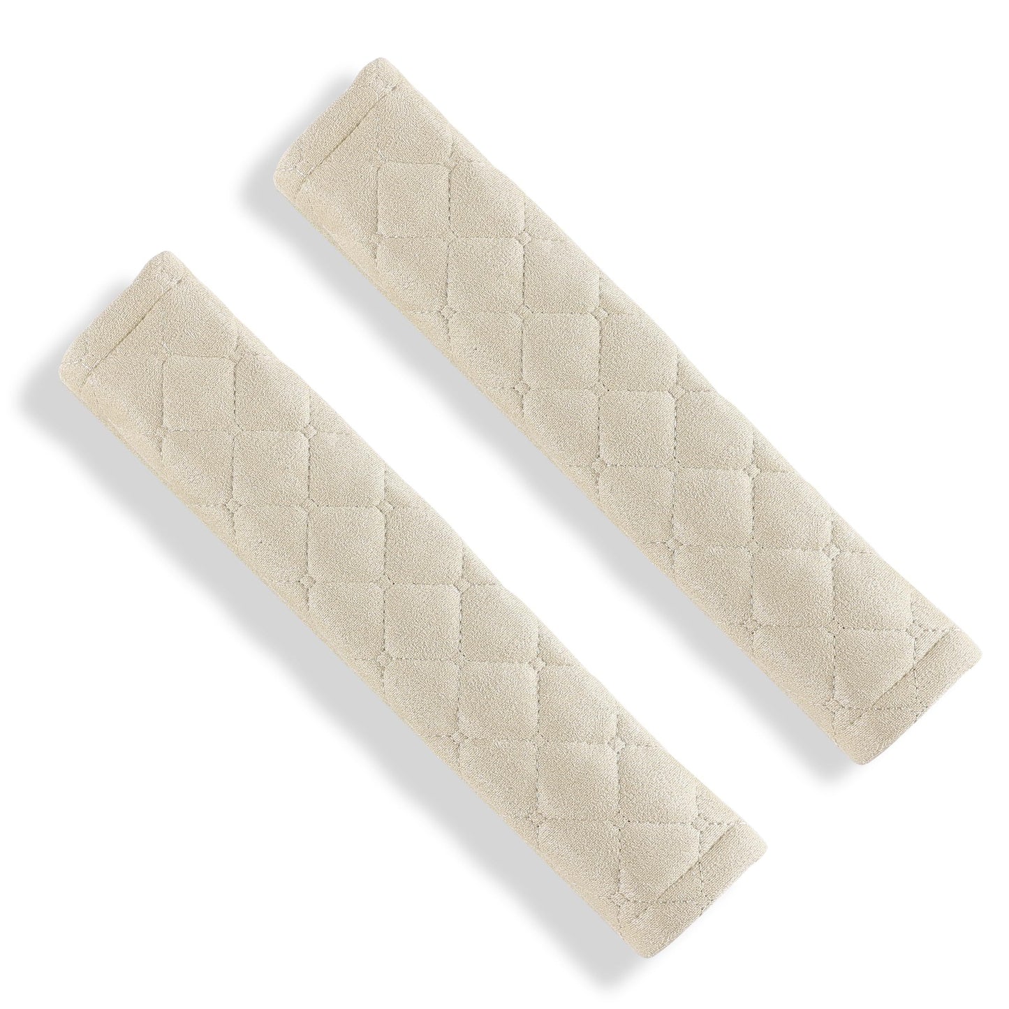 4-pack car seat belt shoulder pads beige — view 4