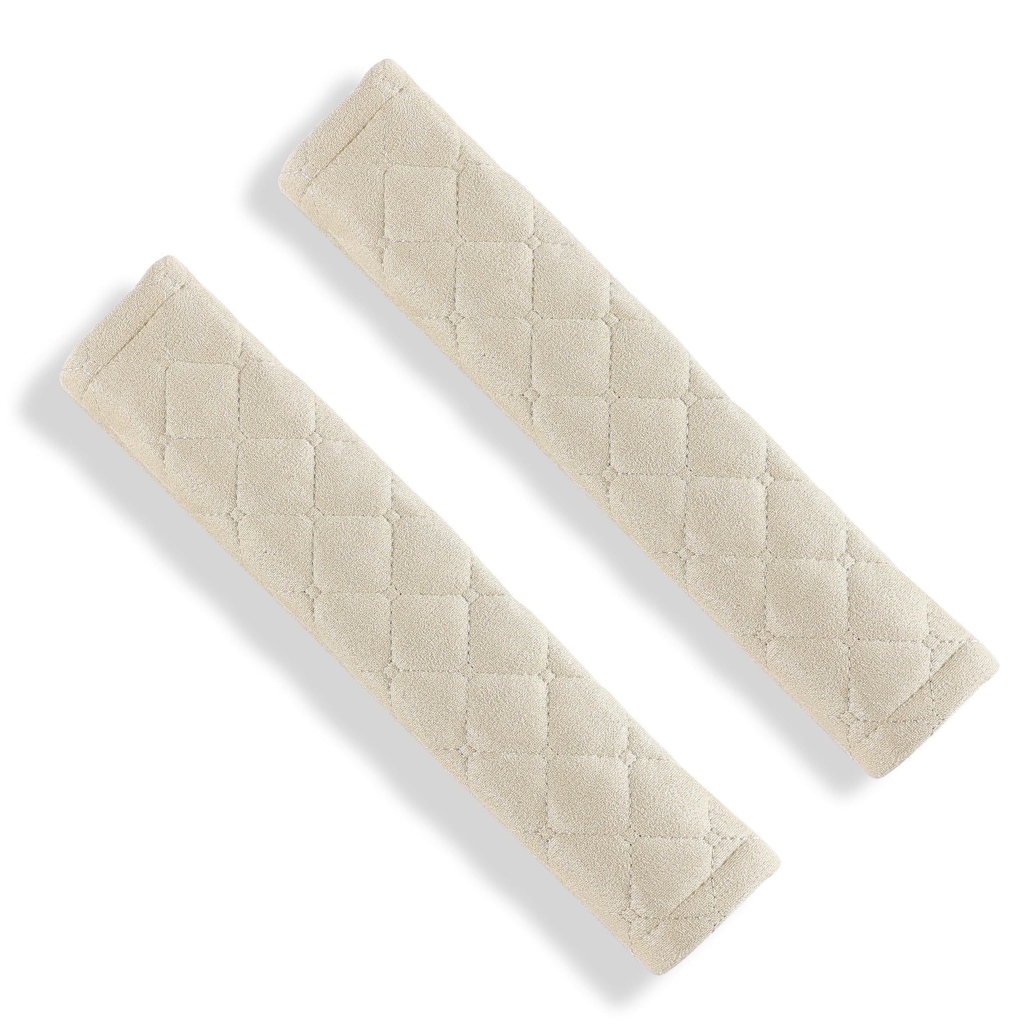4-pack car seat belt shoulder pads beige — view 4