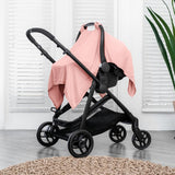 Baby car seat cover breathable pink — view 3