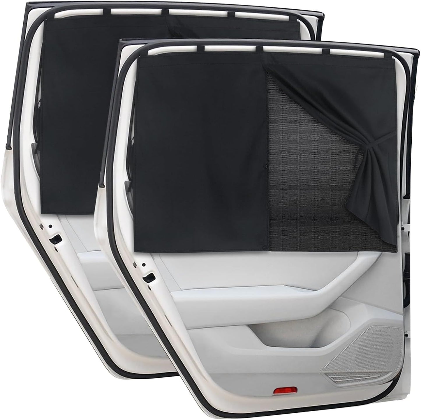 2-pack magnetic car window sun shade — view 2