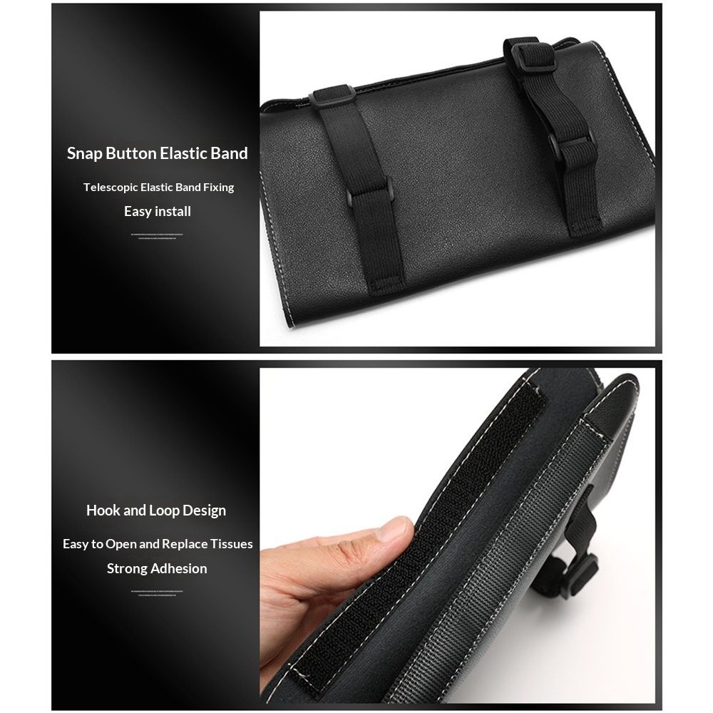 Car sun visor tissue holder black — view 5