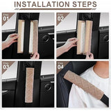 4-pack seat belt shoulder pad cushions khaki — view 5
