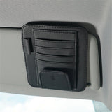 Car sun visor organiser with clip black — view 3
