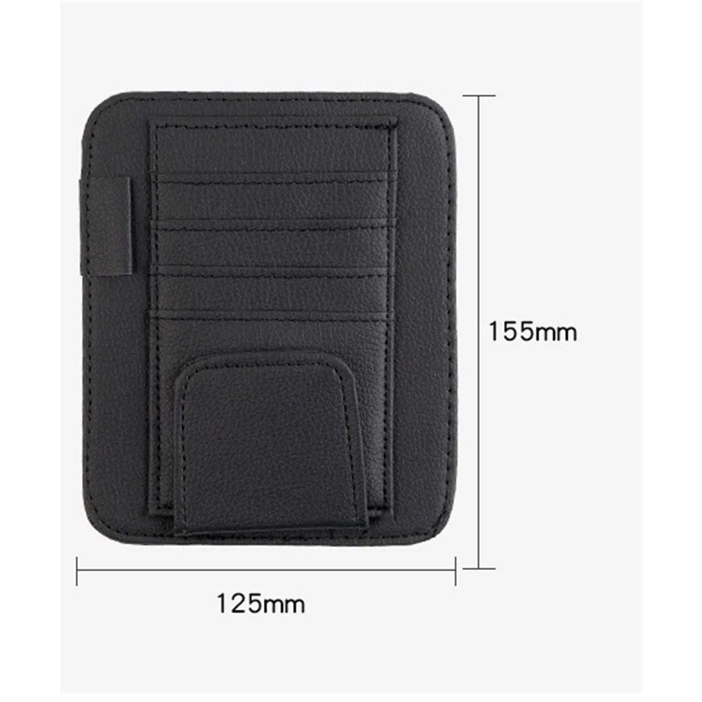 Car sun visor organiser with clip black — view 6