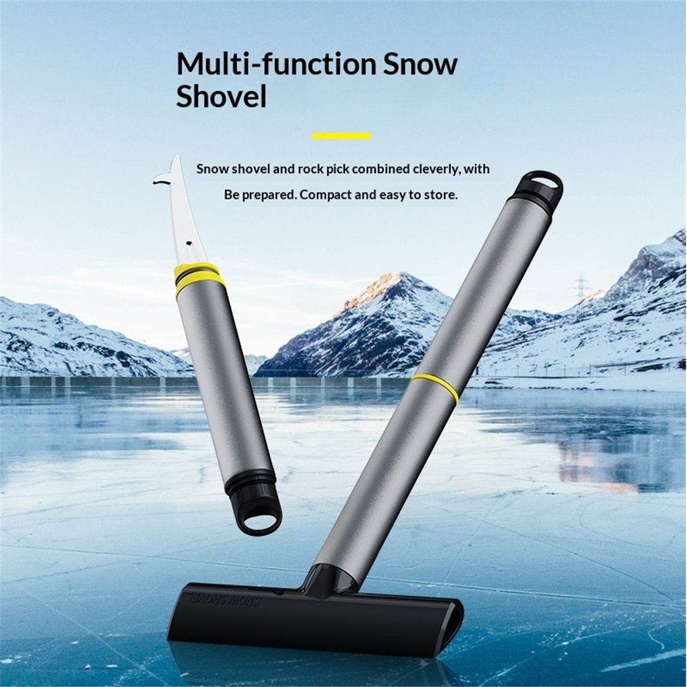 Extendable snow brush and ice scraper — view 3