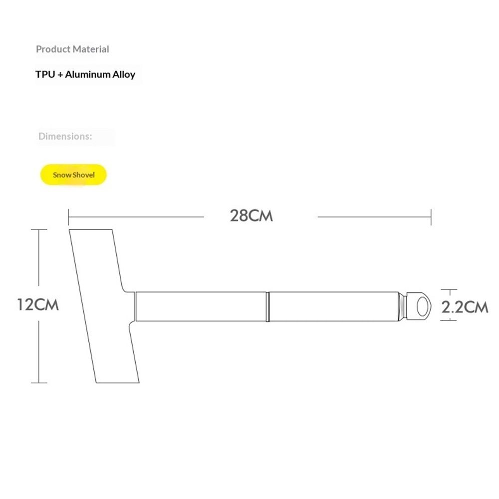 Extendable snow brush and ice scraper — view 4