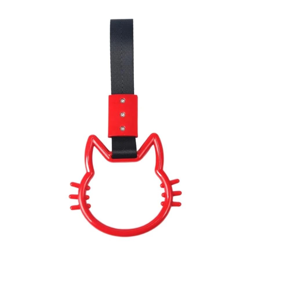 Car handle hand strap drift charm red — view 2