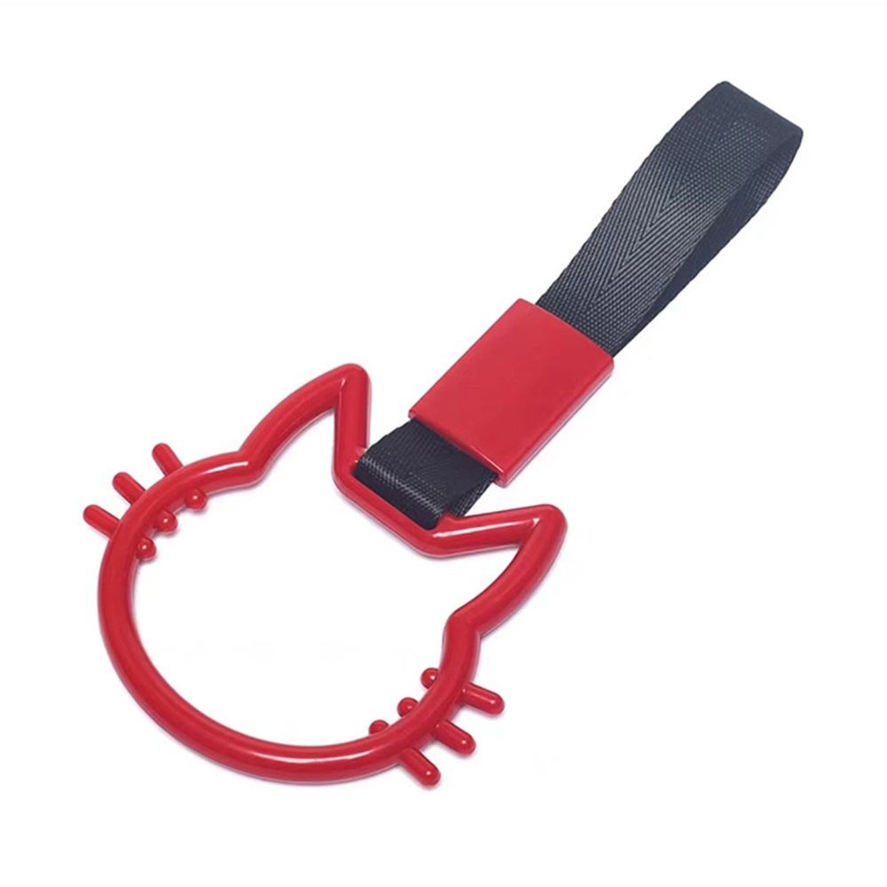 Car handle hand strap drift charm red — view 3