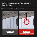 Car handle hand strap drift charm red — view 4