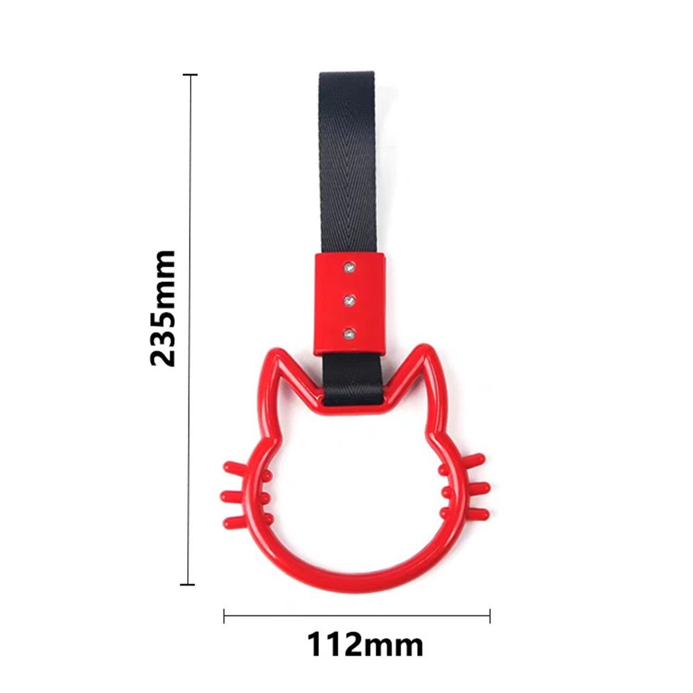 Car handle hand strap drift charm red — view 5