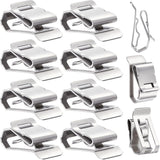100-pack stainless steel cable clips — view 2
