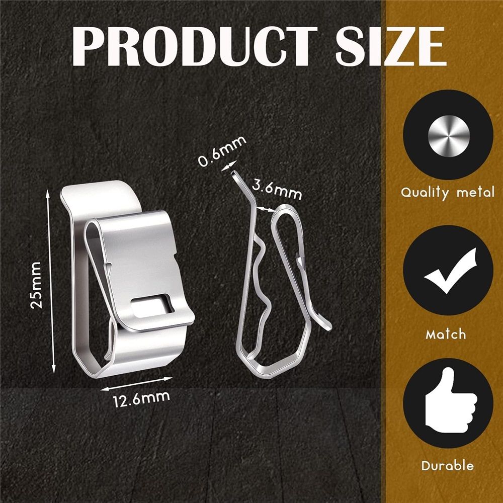 100-pack stainless steel cable clips — view 3