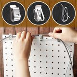 100-pack stainless steel cable clips — view 4